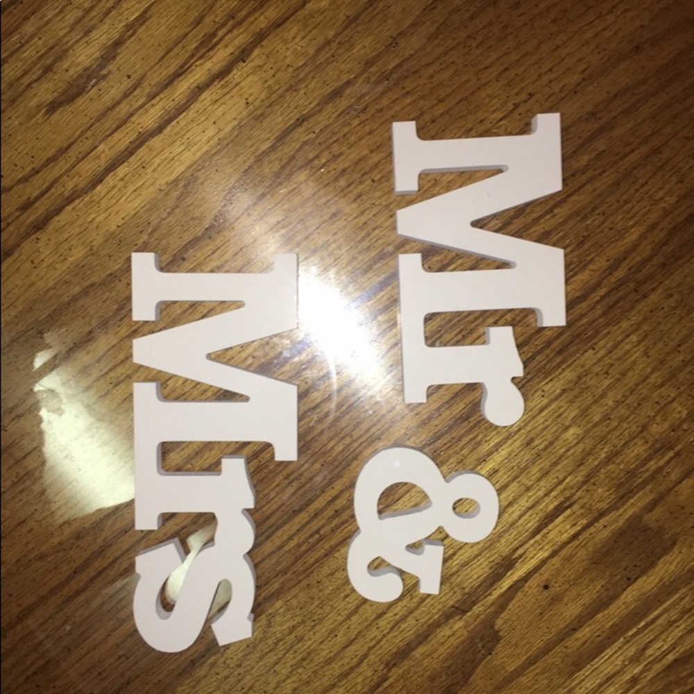 Mr and mrs letters